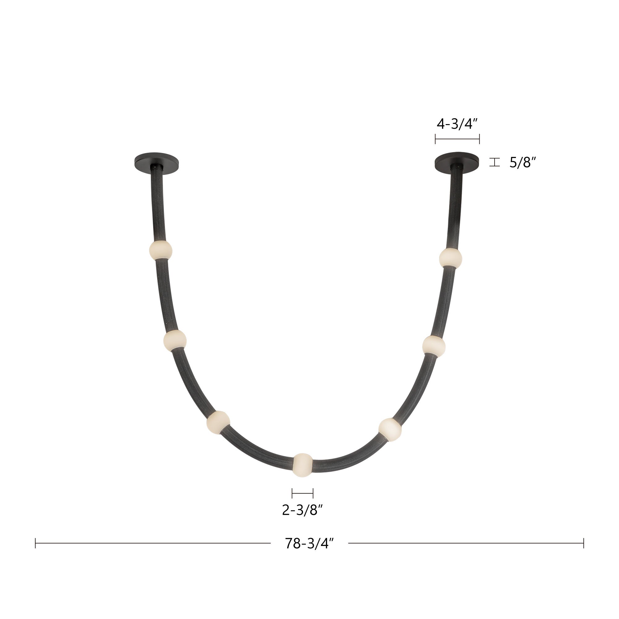 Corda 7-ft Aluminum Pendant