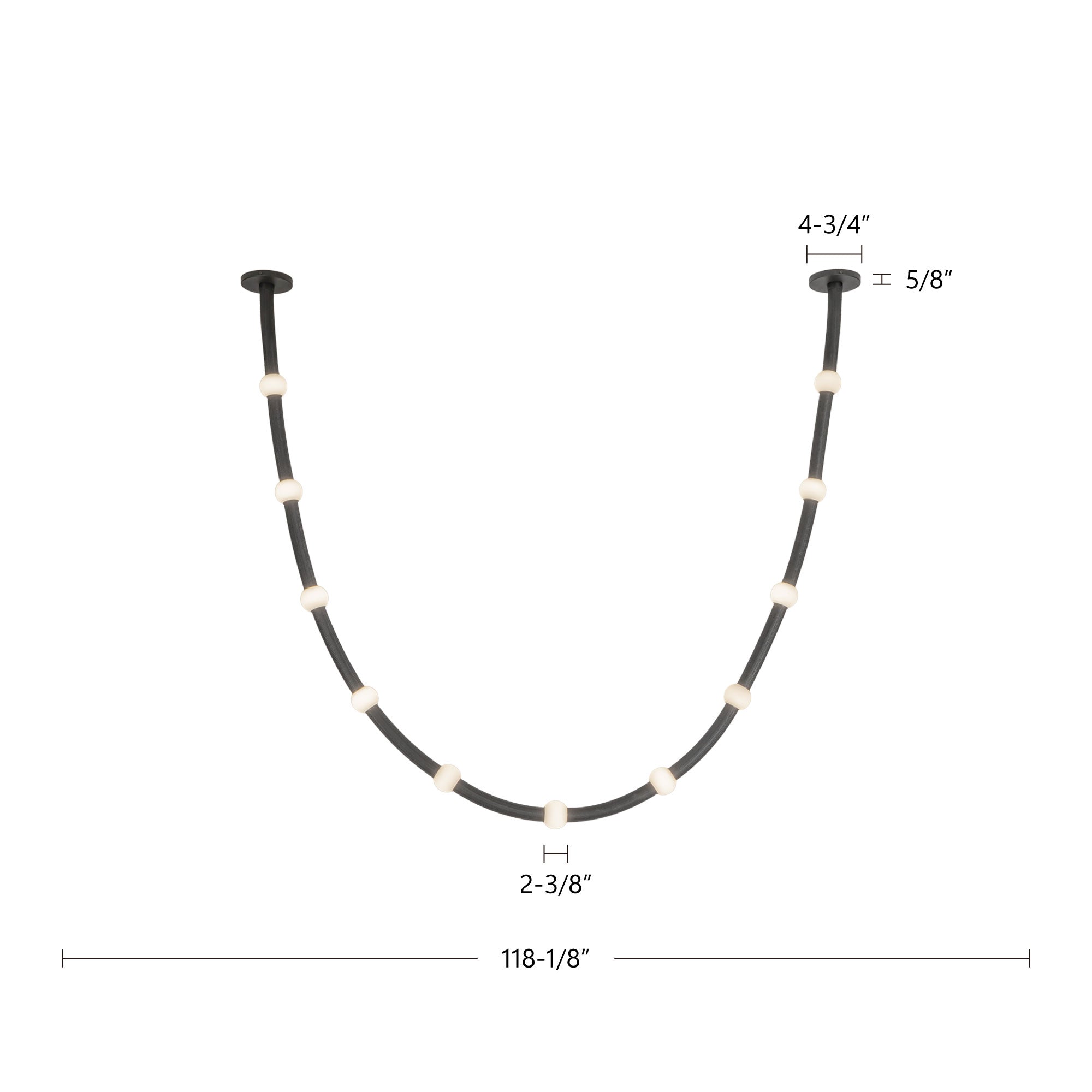 Corda 10-ft Aluminum Pendant