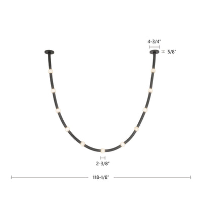 Corda 10-ft Aluminum Pendant