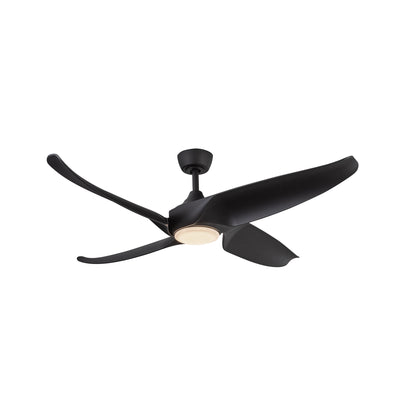 Coronado 56-in Matte Black Reversible DC LED Ceiling Fan