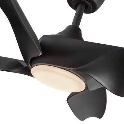 Coronado 56-in Matte Black Reversible DC LED Ceiling Fan