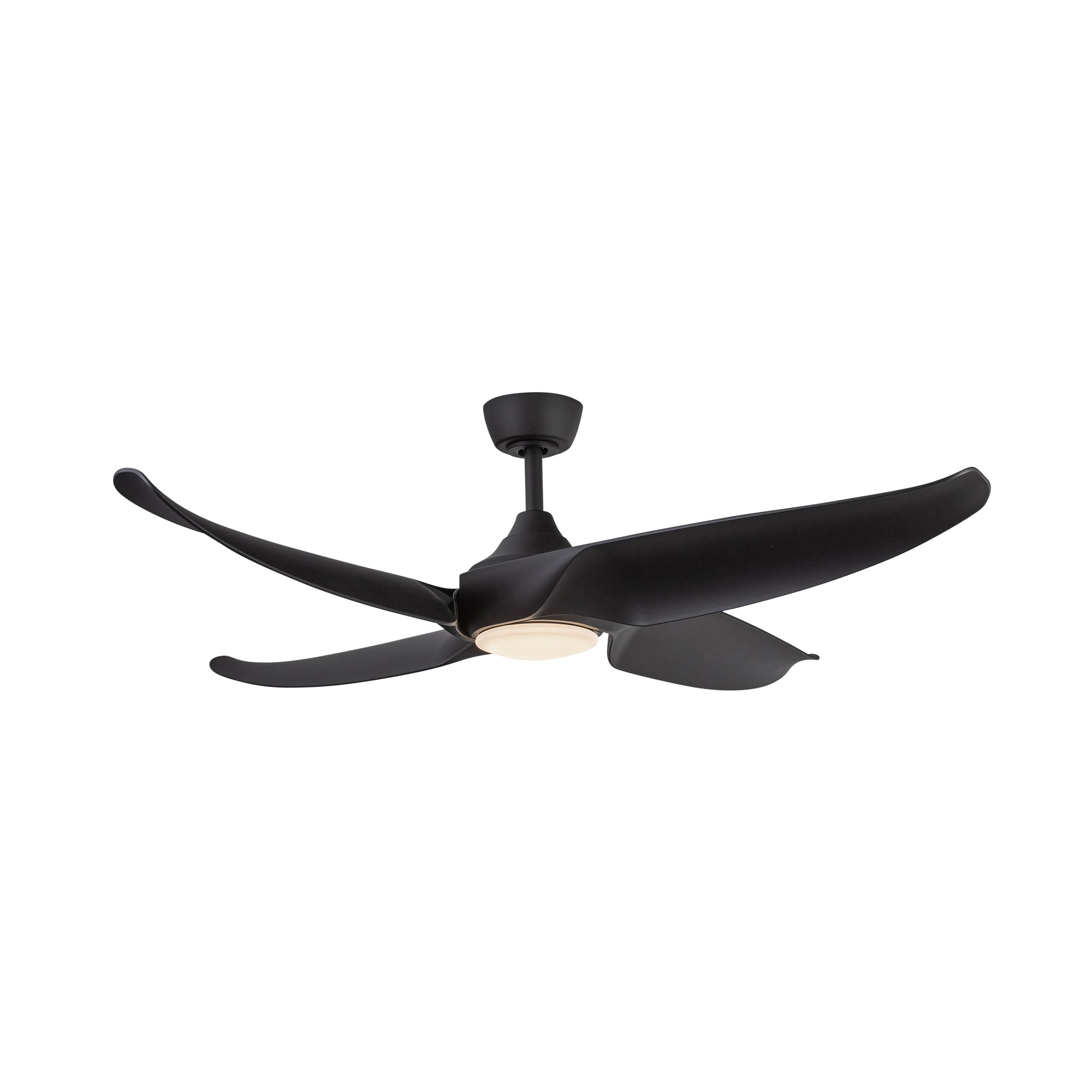 Coronado 56-in Matte Black Reversible DC LED Ceiling Fan