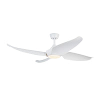 Coronado 56-in Matte White Reversible DC LED Ceiling Fan