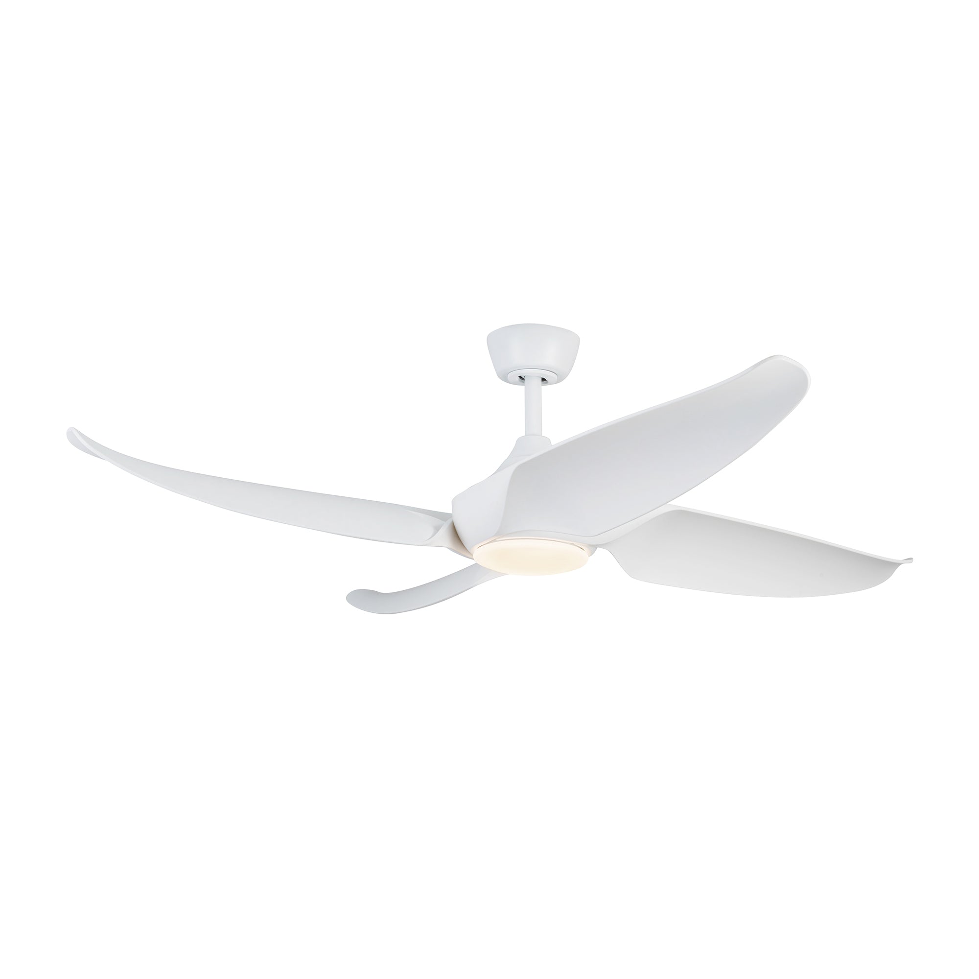 Coronado 56-in Matte White Reversible DC LED Ceiling Fan