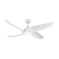 Coronado 56-in Matte White Reversible DC LED Ceiling Fan