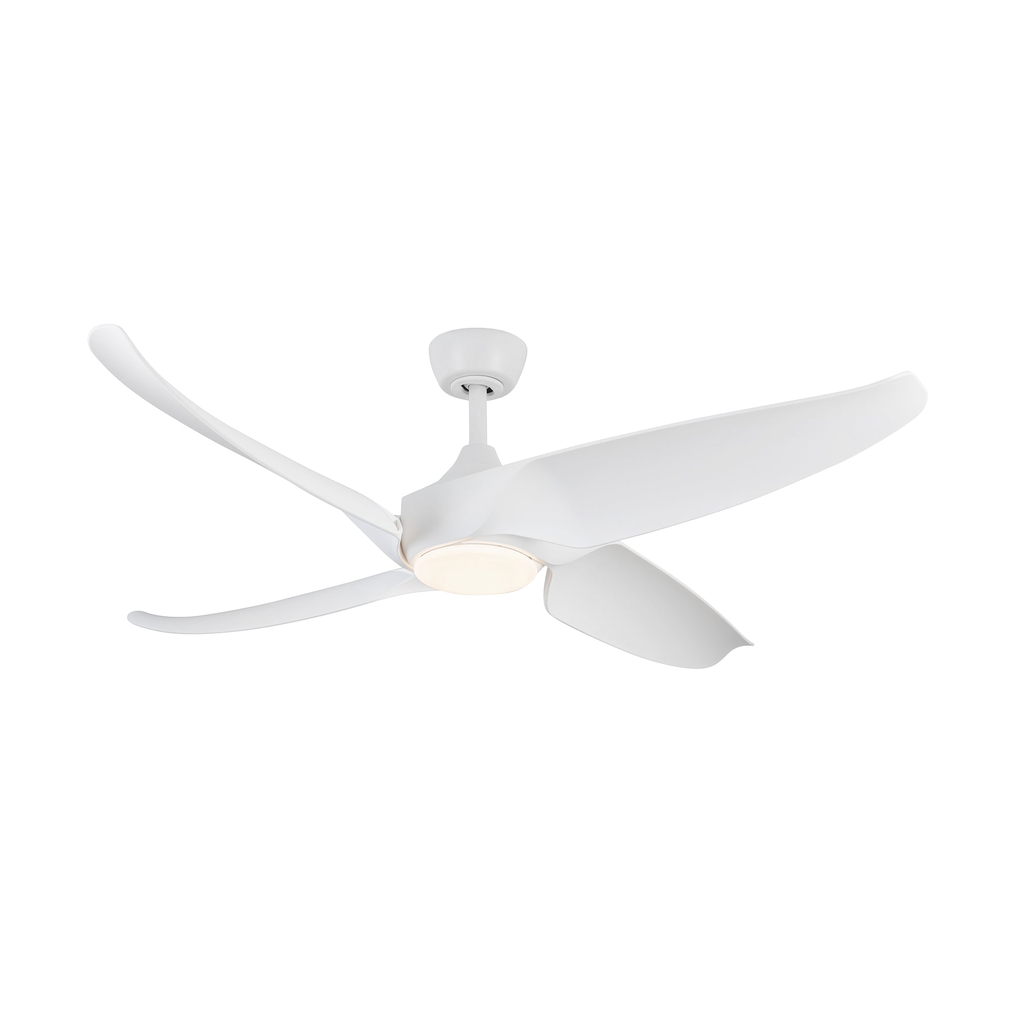 Coronado 56-in Matte White Reversible DC LED Ceiling Fan