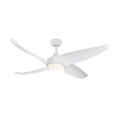 Coronado 56-in Matte White Reversible DC LED Ceiling Fan