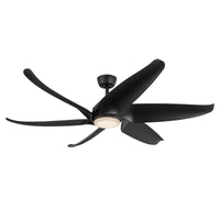 Coronado 60-in Matte Black Reversible DC LED Ceiling Fan