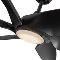 Coronado 60-in Matte Black Reversible DC LED Ceiling Fan