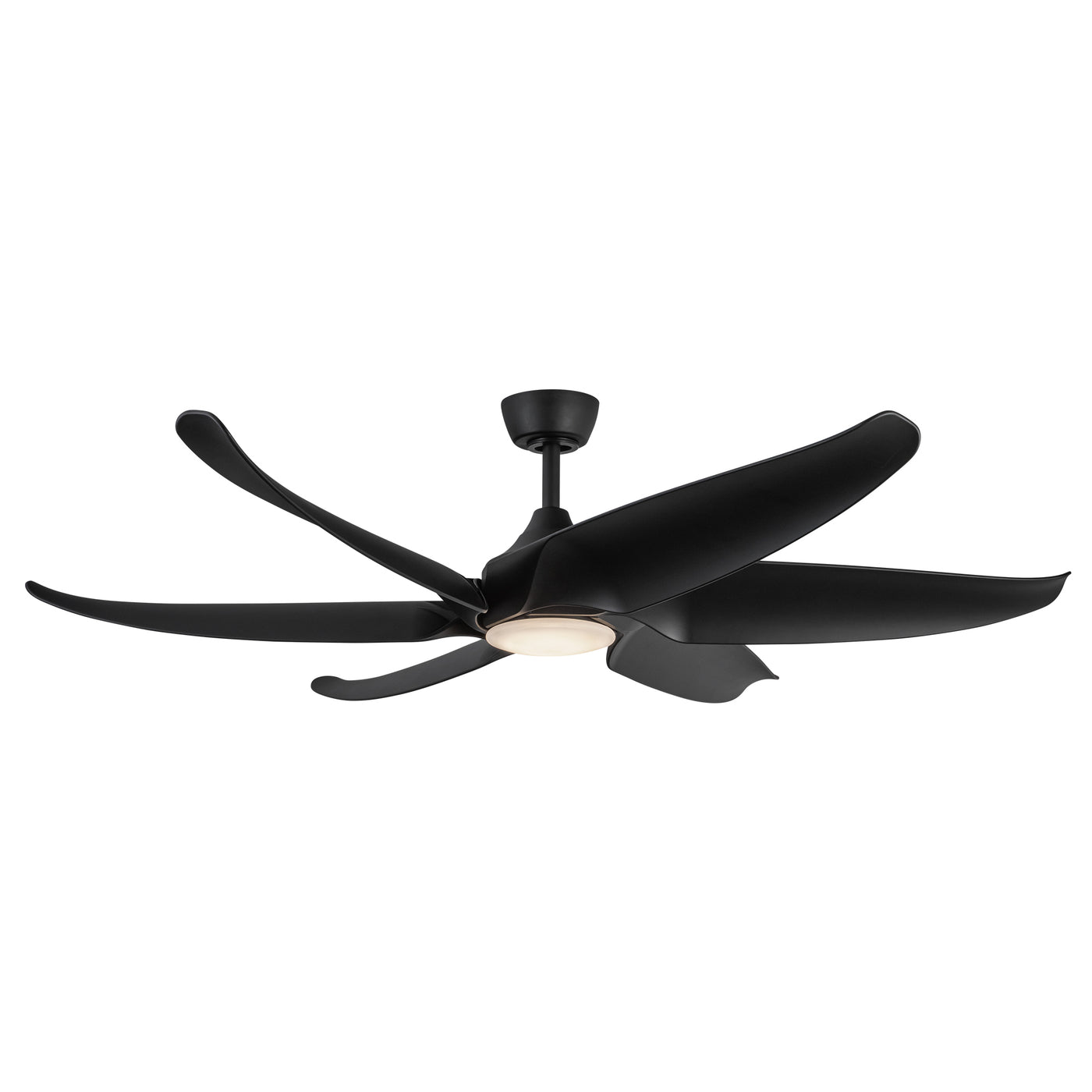 Coronado 60-in Matte Black Reversible DC LED Ceiling Fan