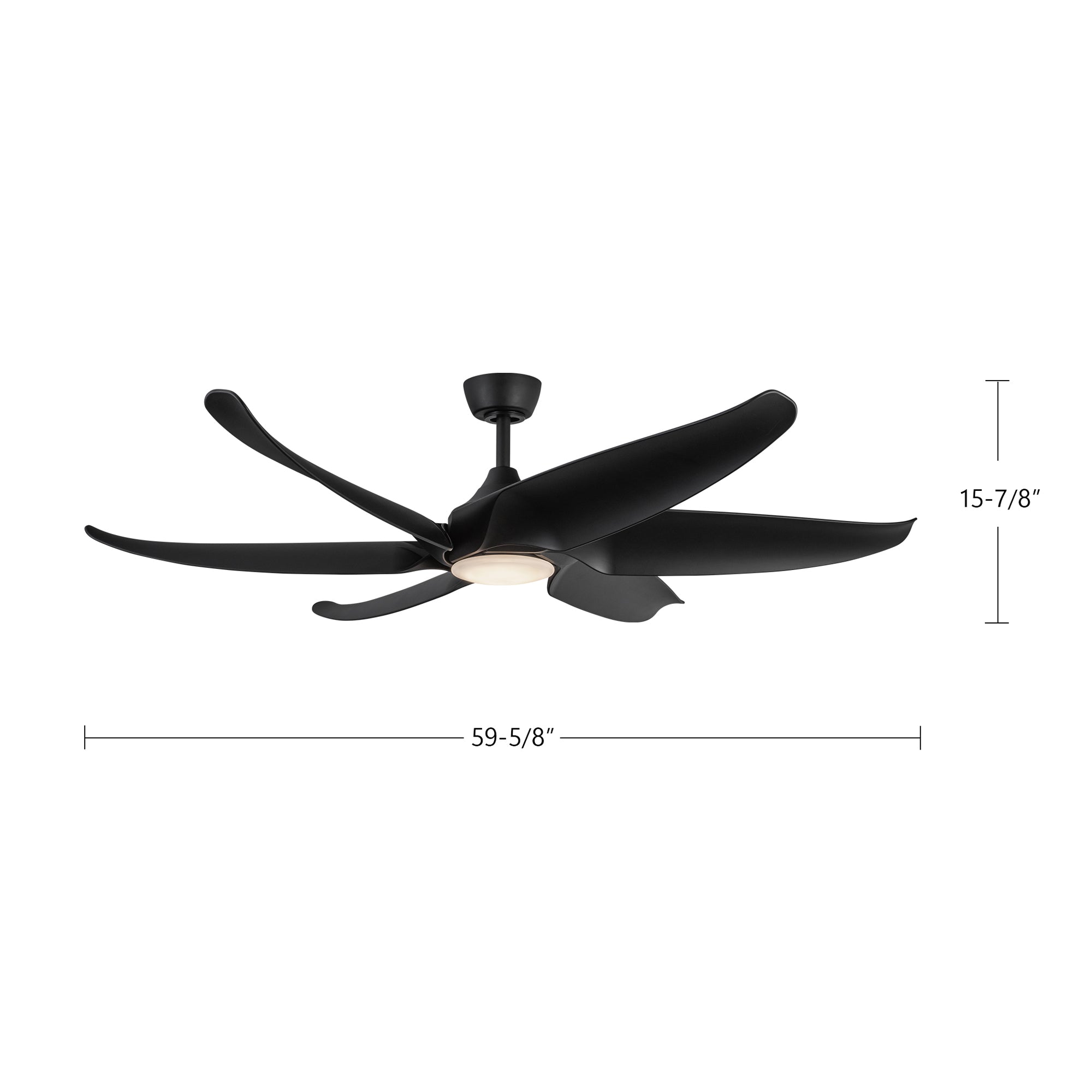Coronado 60-in Matte White Reversible DC LED Ceiling Fan