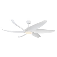 Coronado 60-in Matte White Reversible DC LED Ceiling Fan