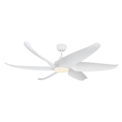 Coronado 60-in Matte White Reversible DC LED Ceiling Fan