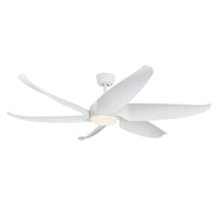 Coronado 60-in Matte White Reversible DC LED Ceiling Fan