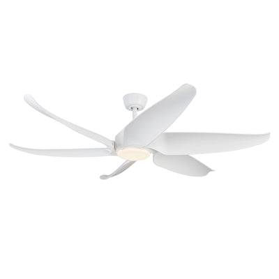 Coronado 60-in Matte White Reversible DC LED Ceiling Fan