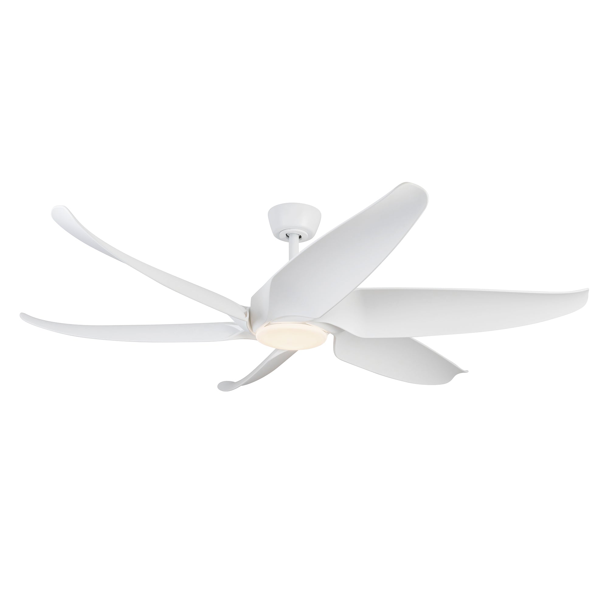 Coronado 60-in Matte White Reversible DC LED Ceiling Fan