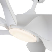Coronado 60-in Matte White Reversible DC LED Ceiling Fan