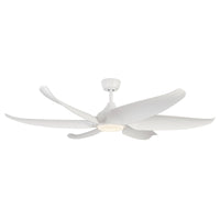 Coronado 60-in Matte White Reversible DC LED Ceiling Fan