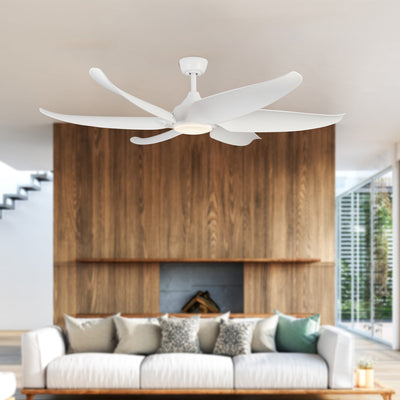 Coronado 60-in Matte White Reversible DC LED Ceiling Fan