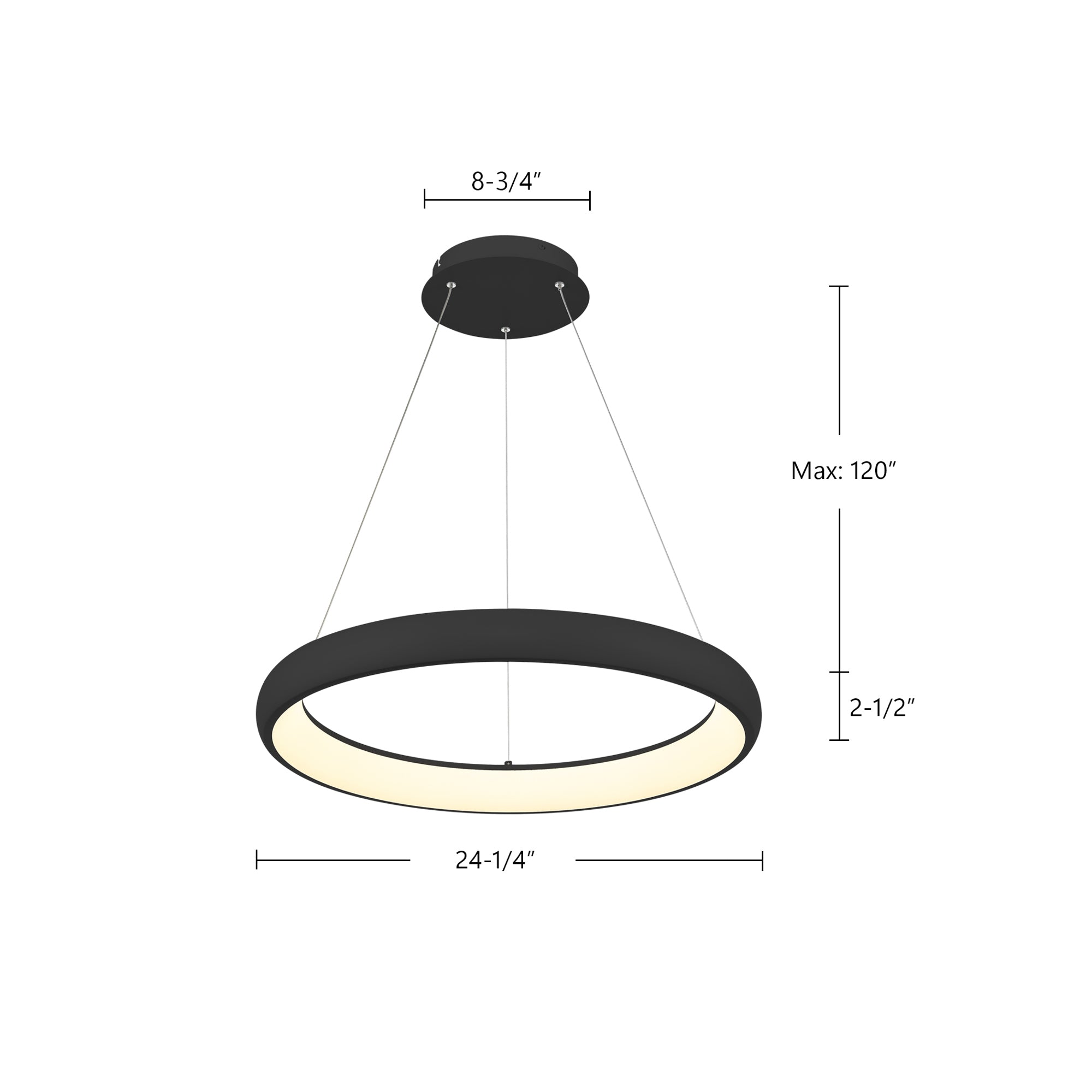 Cortana 24-in Aluminum Pendant