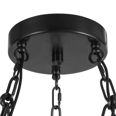 Cortez 37-in Steel Chandelier