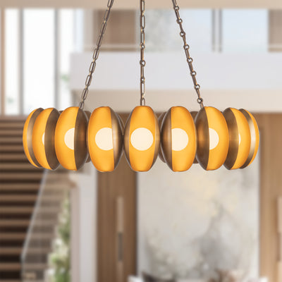 Cortez 37-in Steel Chandelier
