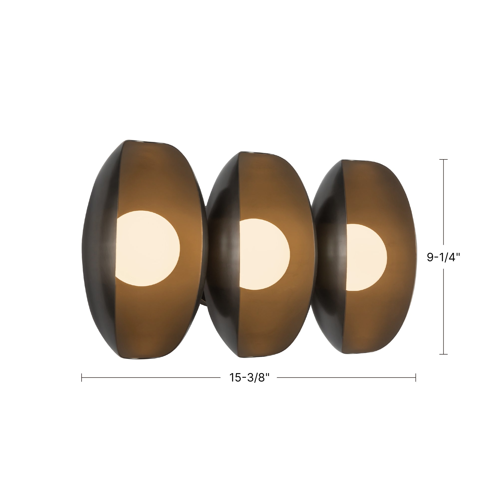 Cortez 16-in Steel Vanity Light