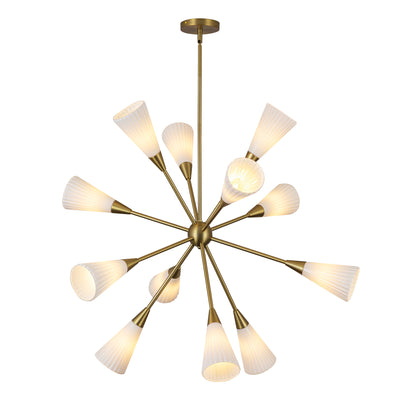 Cosmo 39-in Steel Chandelier