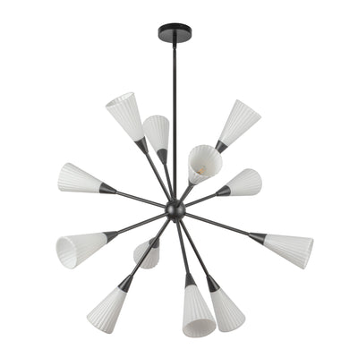 Cosmo 39-in Steel Chandelier