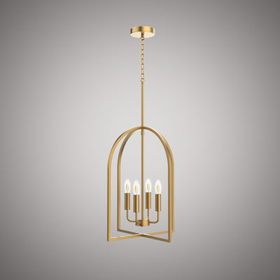 16-inch Aged Brass Dimmable Pendant Light