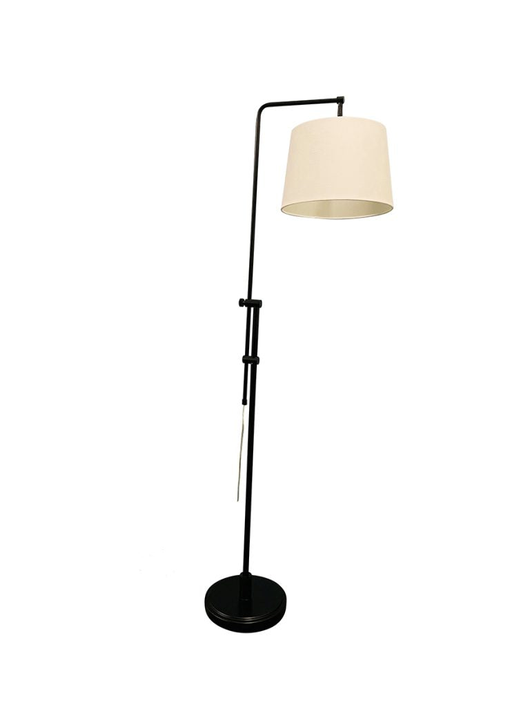38-inch Crown Point Black Floor Lamp