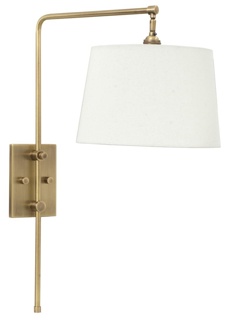 20-inch Crown Point Antique Brass Wall Swing Lamp