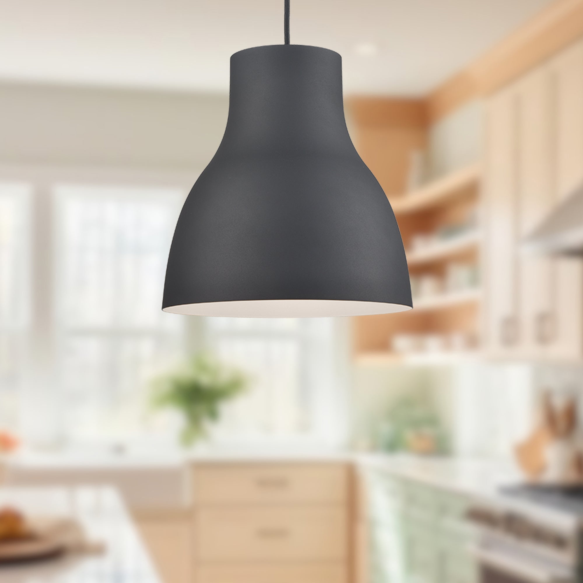 Cradle 13-in Aluminum Pendant