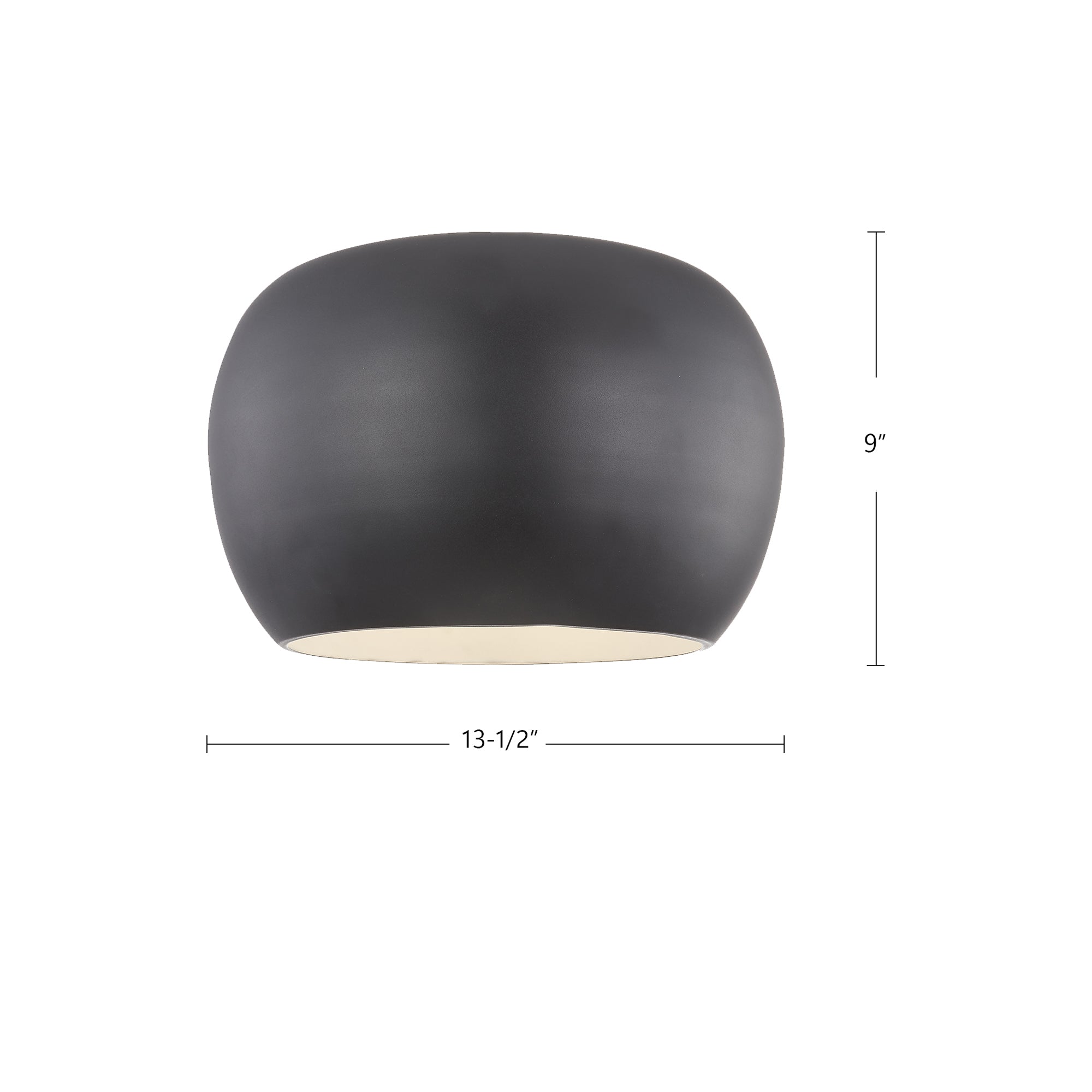 Croft 14-in Steel Flush Mount