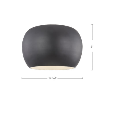 Croft 14-in Steel Flush Mount