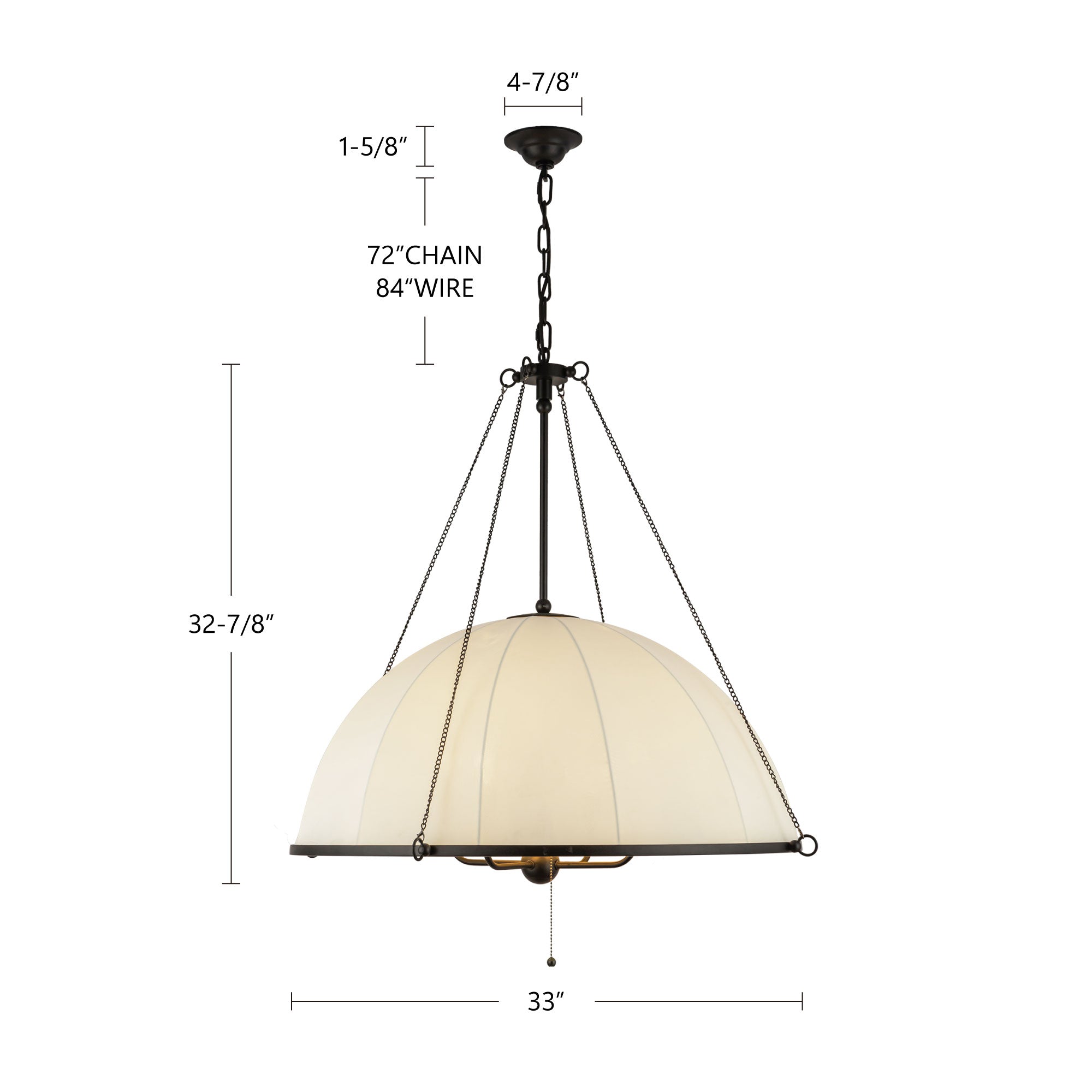 Crosby 33-in Steel Chandelier