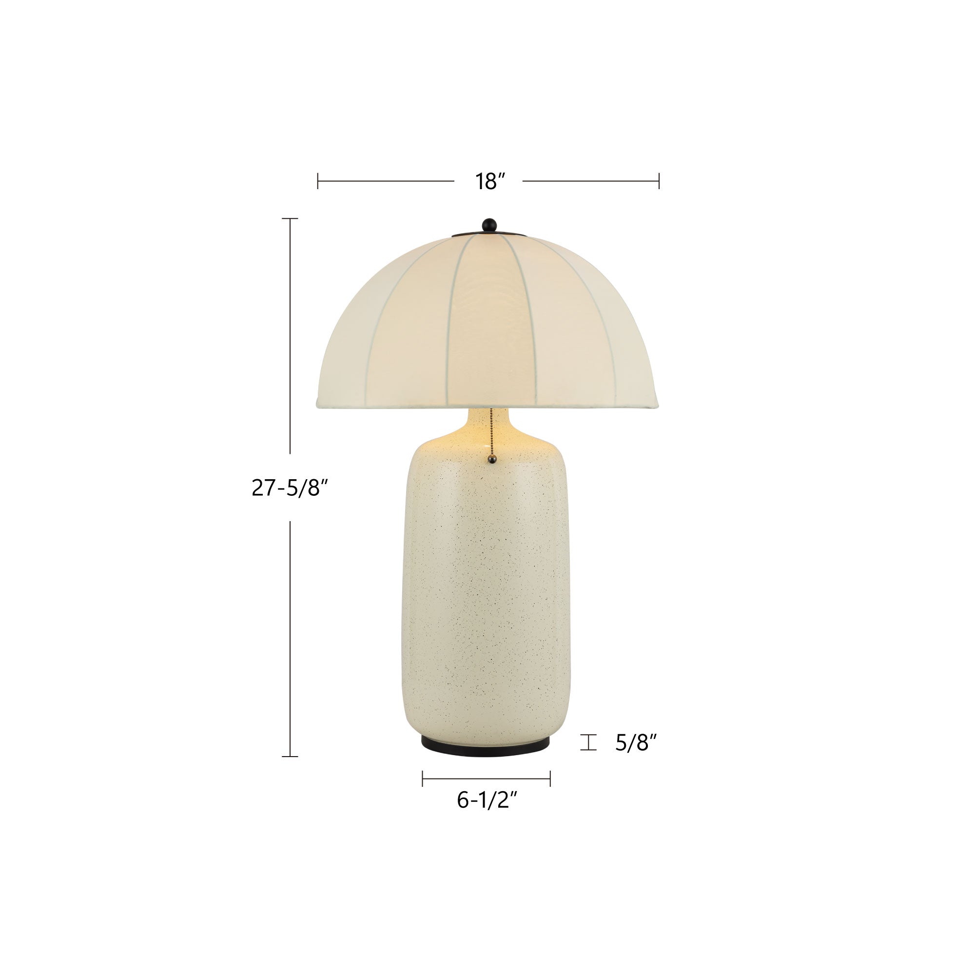 Crosby 18-in Steel Table Lamp