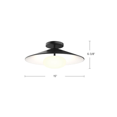 Cruz 15-in Aluminum Flush Mount
