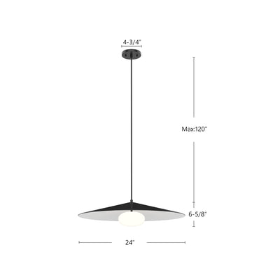 Cruz 24-in Dimmable LED Pendant