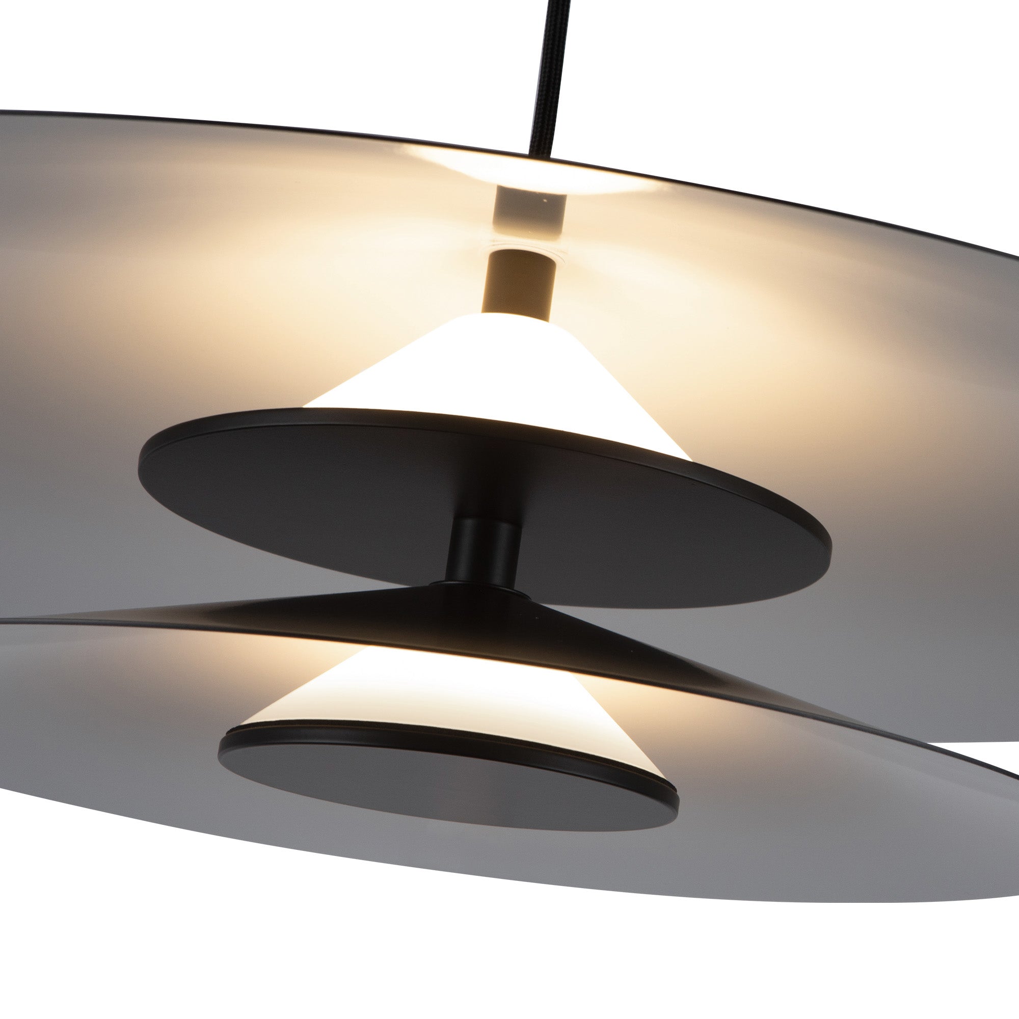 Cruz 24-in Tiered Dimmable LED Pendant