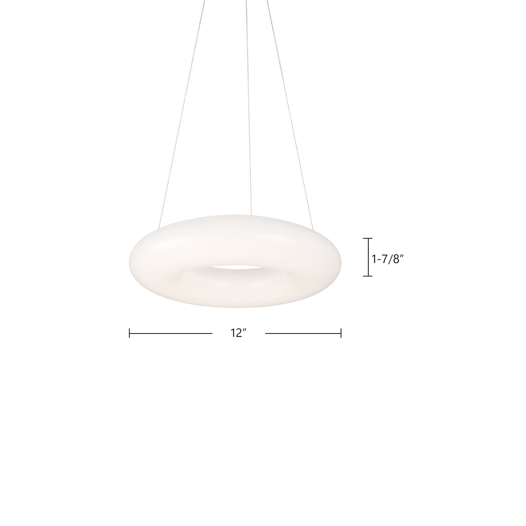 Cumulus 12-in Slim Disc LED Pendant