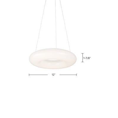Cumulus 12-in Slim Disc LED Pendant
