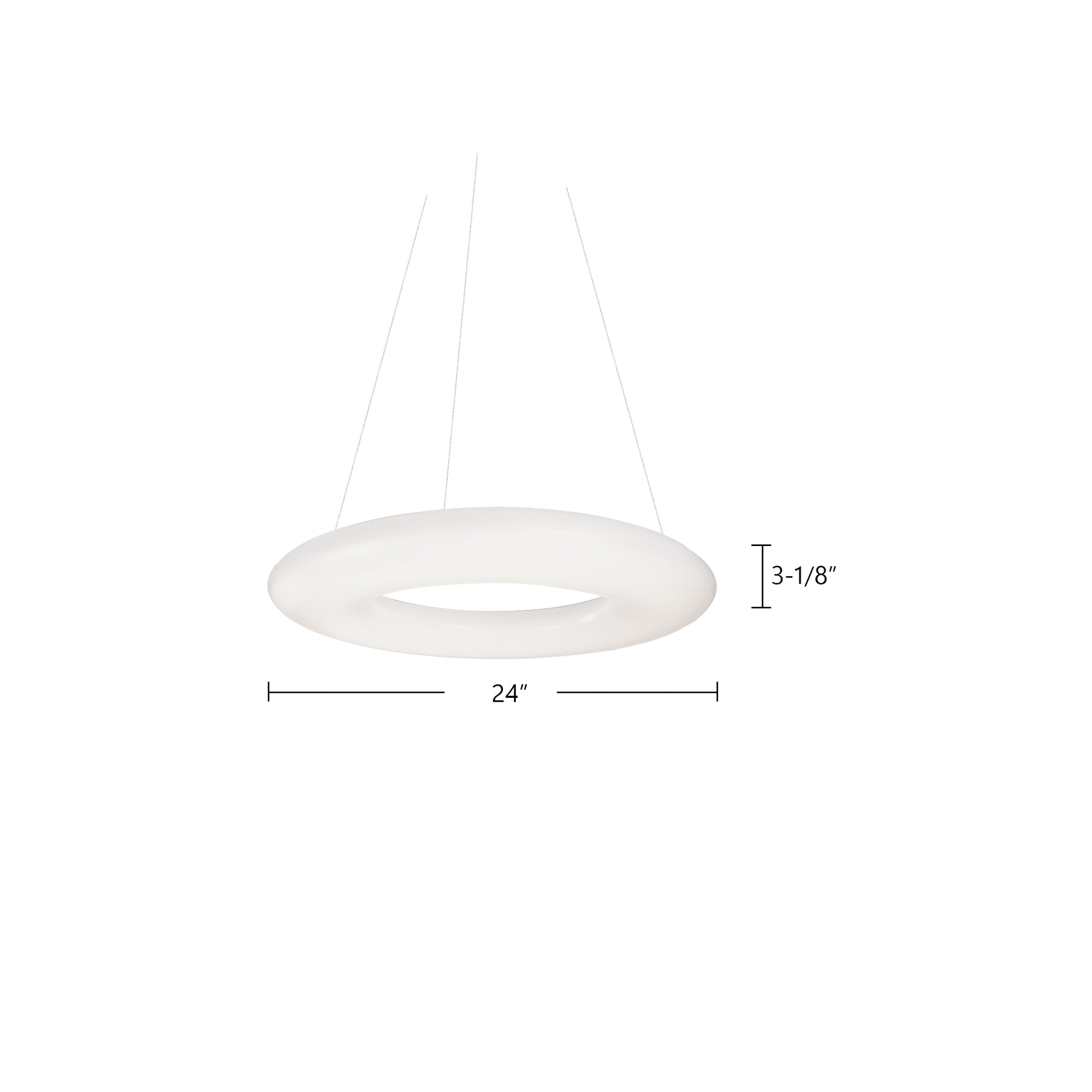 Cumulus 24-in Steel Pendant