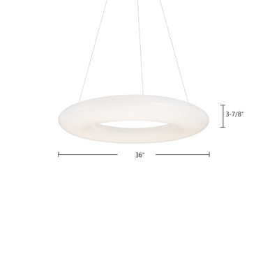 Cumulus 36-in Steel Pendant