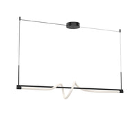 Cursive 54-in Aluminum Linear Pendant