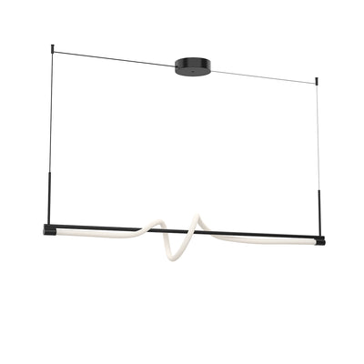Cursive 54-in Aluminum Linear Pendant