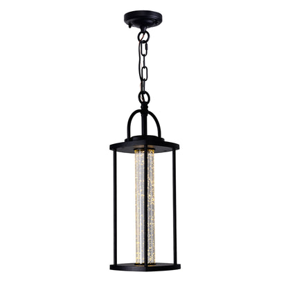 Greenwood 1 Light Black Outdoor Pendant with Integrated LED