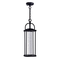 Greenwood 1 Light Black Outdoor Pendant with Integrated LED