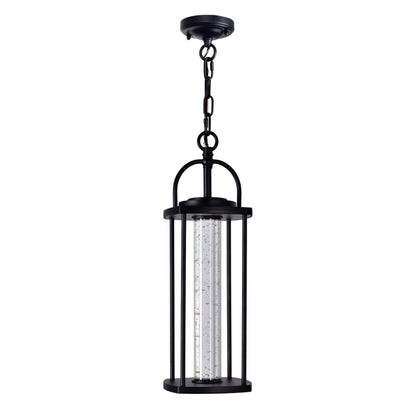 Greenwood 1 Light Black Outdoor Pendant with Integrated LED