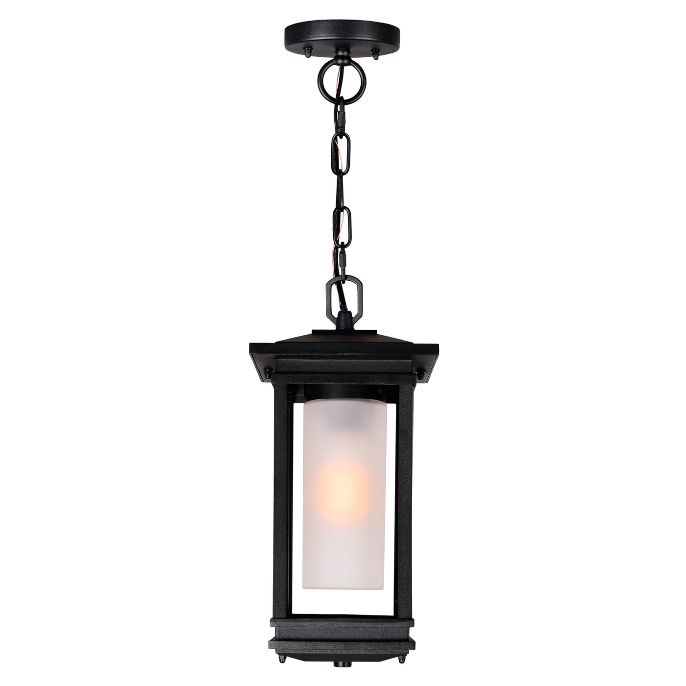 Granville 1 Light Black Outdoor Hanging Light